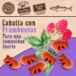 Snack Crunchy Caballa con Frambuesas