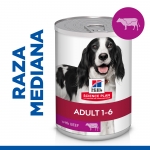 Hills Science Plan Adult de ternera pack latas para perros
