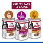 Hills Science Plan Adult de ternera pack latas para perros