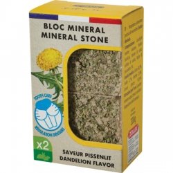 Zolux 2 Bloques de Piedra Mineral con Diente de León para Roedores
