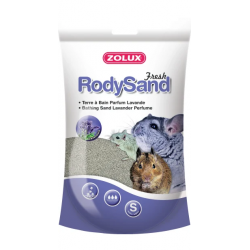Zolux RodySand Arena de Baño con Aroma Lavanda para Pequeños Mamíferos