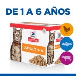 Pack de Comida Húmeda Hills Science Plan para gatos de Pollo y Ternera