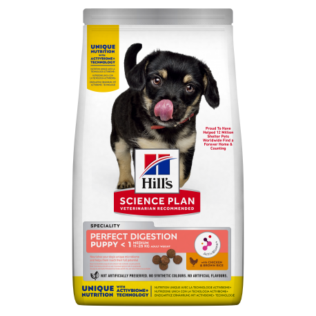 Hills Science Plan Perfect Digestion Puppy Medium pienso para cachorros sabor pollo