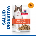 Hills Science Plan Perfect Digestion Adult 1+ alimento para gatos sabor pollo (pouch)