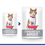 Hills Science Plan Sterilised Multipack sobres para gatos de carne y pescado