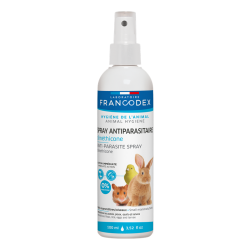 Francodex Spray Antiparasitario para Pequeños Mamíferos y Pájaros