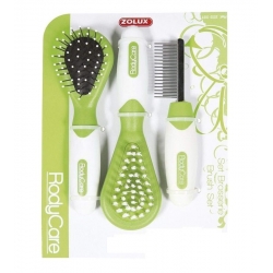 Zolux Set de Cepillos para Pequeños Mamíferos