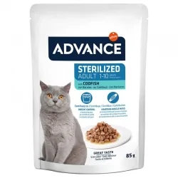 Comida Húmeda de Bacalao para Gatos Esterilizados Advance
