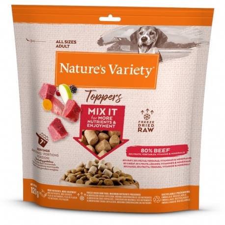 Toppers para Perros con Sabor a Ternera Nature´s Variety