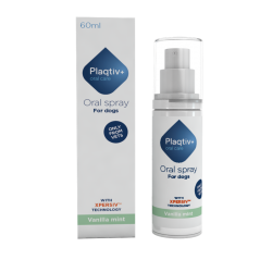 Ecuphar Plaqtiv+ Spray Bucal para Perros Aroma Vainilla/Menta