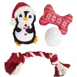 Pawise Pack de Juguetes de Navidad para Perros