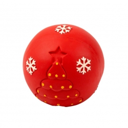 Pawise Bola de Arbol de Navidad Juguete de Latex para Perros