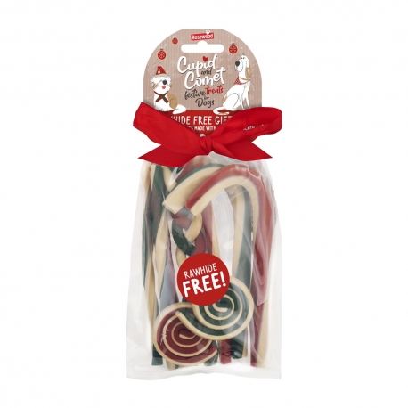 Cupid and Comet Bastones de Navidad Snack para Perros
