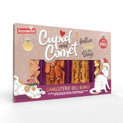 Cupid and Comet Tabla de Embutidos Snack de Navidad para Perros