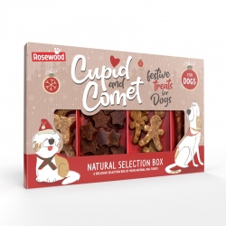 Cupid and Comet Natural Selection Box Snack de Navidad para Perros