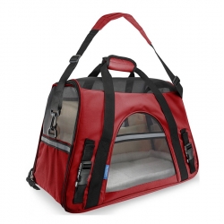 Freedog Transportín para Perros y Gatos Color Rojo