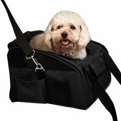 Freedog Transportín de Viaje para Perros y Gatos Color Negro