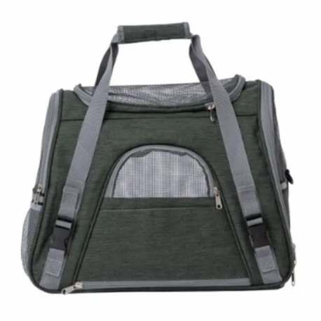 Freedog Transportín Lax para Perros y Gatos Color Verde