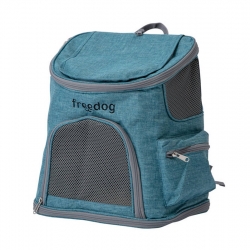 Freedog Mochila Transportín Makalu para Perros y Gatos Color Azul
