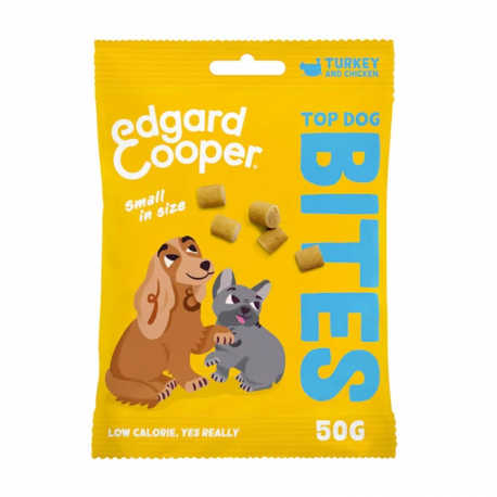 Edgard & Cooper Bites Mini Bocaditos para Perros con Pavo