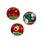 Kong Snuzzles Squeakair Balls 6 Pelotas de Navidad para Perros