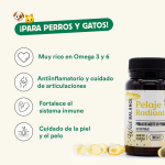 Wild Balance Pelaje Radiante Cápsulas de Omega 3 para Perros y Gatos