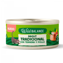 Wild Balance Ragout Tradicional Comida Húmeda Para Gatos con Ternera y Pollo