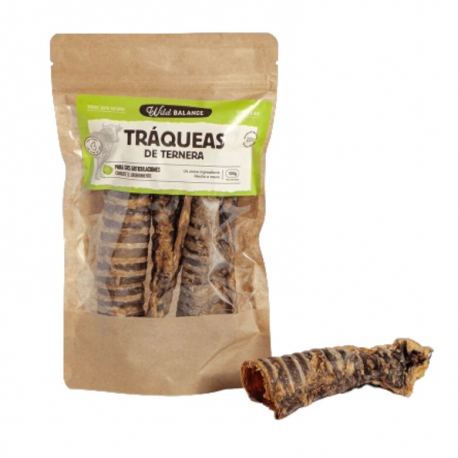 Wild Balance Tráqueas de Ternera Snack para Perros