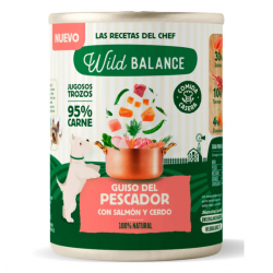 Wild Balance Guiso del Pescador Comida Húmeda Para Perros con Salmón y Cerdo y Pollo