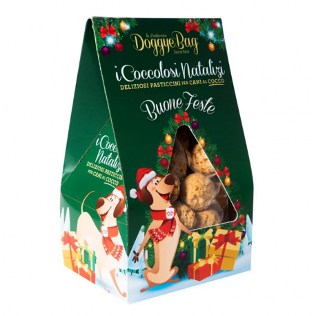 Galletas de Coco Snack Navideño para Perros Doggye Bag