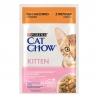 Purina Cat Chow Kitten Alimento Húmedo en Gelatina para Gatitos con Sabor a Pavo