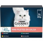 Gourmet Perle Mini Filetes en Salsa Comida Húmeda para Gatos
