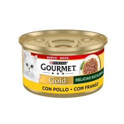 Gourmet Gold Delicias Suculentas con Pollo Comida Húmeda para Gatos
