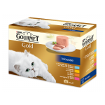 Gourmet Gold Mousse de Sabores Variados Comida Húmeda para Gatos
