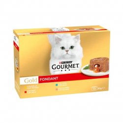 Gourmet Gold Fondant Sabores Surtidos Comida Húmeda para Gatos