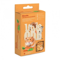 Little One Biscuits Snack con Zanahoria y Espinacas Para Pequeños Mamíferos