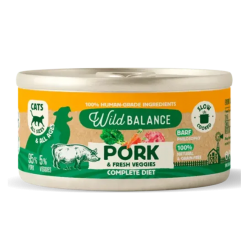 Wild Balance Barf Pork Comida Húmeda Para Gatos con Cerdo