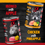 Alpha Spirit Pack de Latas para perros de Salmón y Piña