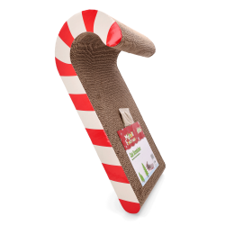 Pawise Rascador para Gatos con Forma de Bastón de Caramelo Navidad