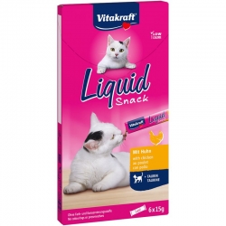 Vitakraft Liquid Snack Cremoso para Gatos de Pollo con Taurina