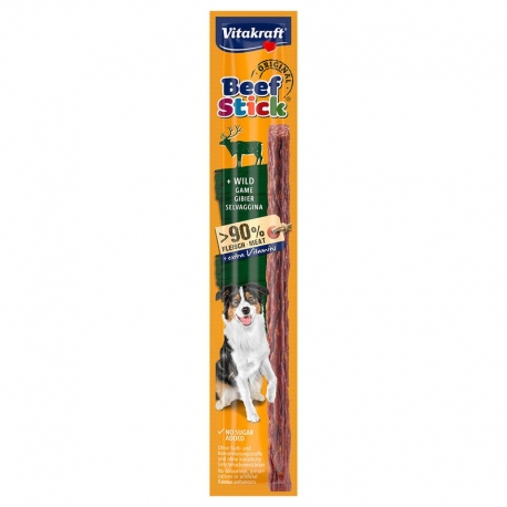 Vitakraft Beef Stick Snack para Perros con Carne de Caza