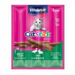Vitakraft CatStick Snack para Gatos con Pato y Conejo