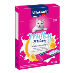 Vitakraft Milky Melody Snack Cremoso para Gatos con Leche y Queso