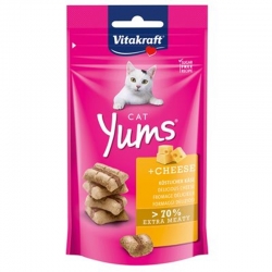 Vitakraft Yums Snack para Gatos Rellenos de Queso y Carne