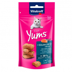 Vitakraft Yums Snack para Gatos Rellenos de Salmón