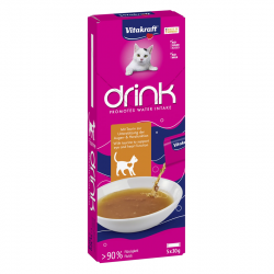 Vitakraft Drink Snack Líquido para Gatos de Pollo con Taurina