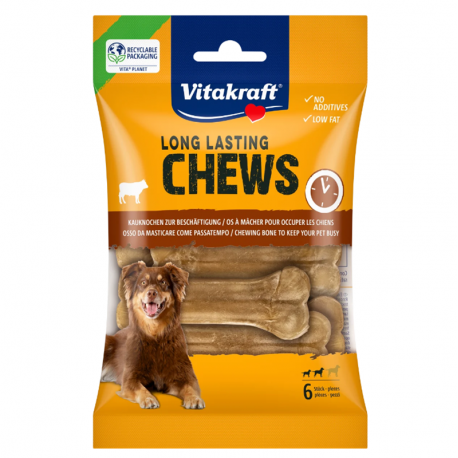 Vitakraft 6 Huesos Prensados Snack para Perros Medianos