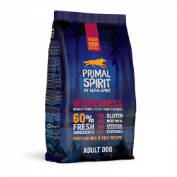 Alpha Spirit pienso para perros Primal 60% Wilderness con Cerdo y Pollo