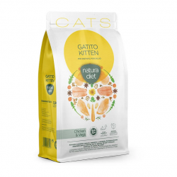 Natura Diet Kitten Pienso para Gatitos con Pollo y Vegetales
