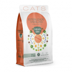 Natura Diet Sterilized Pienso para Gatos Esterilizados con Salmón y Vegetales